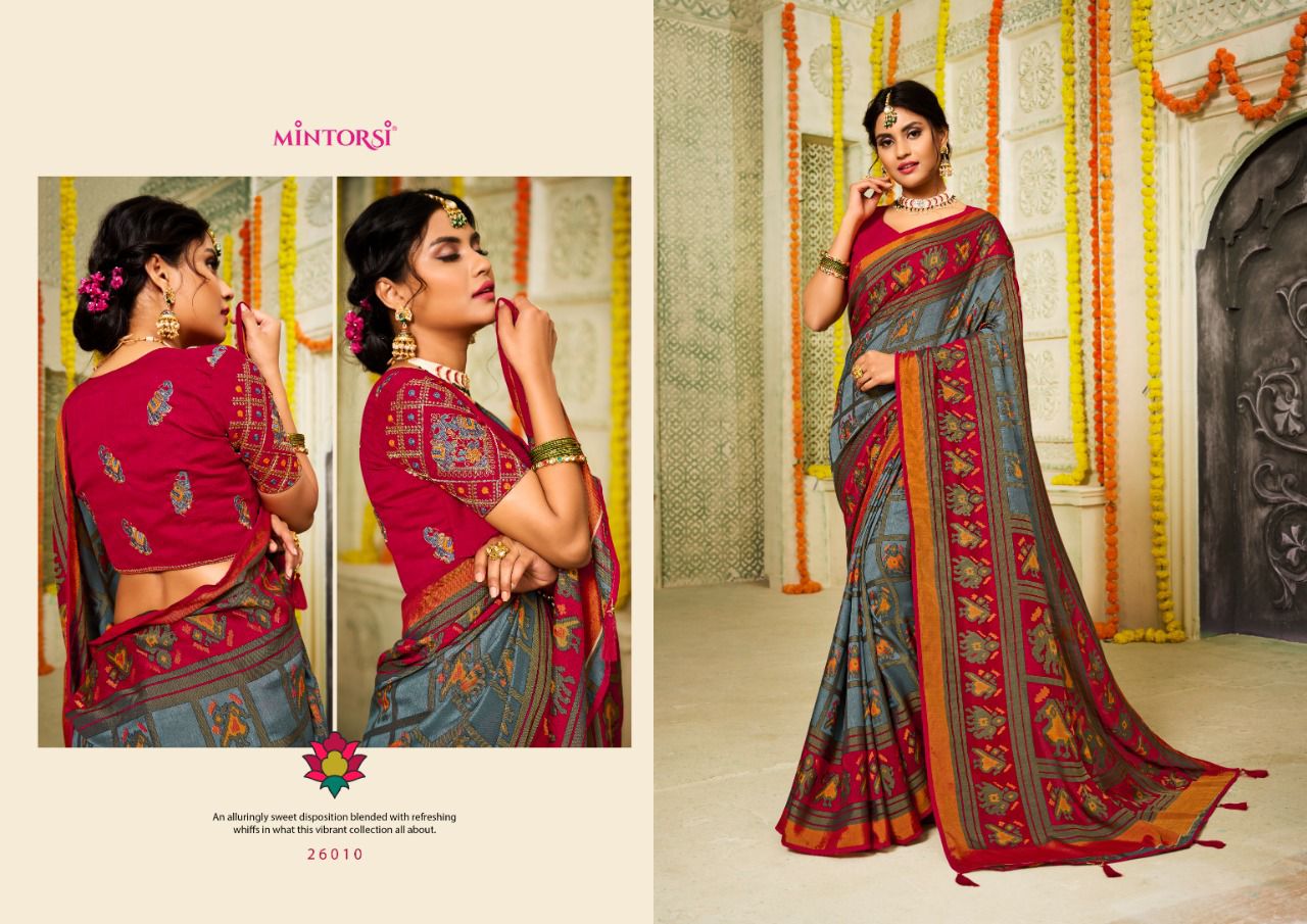 Karma By Mintorsi 26001-26012 Designer Sarees Catalog